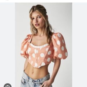 For Love and Lemons Yasmin Blouse- Medium